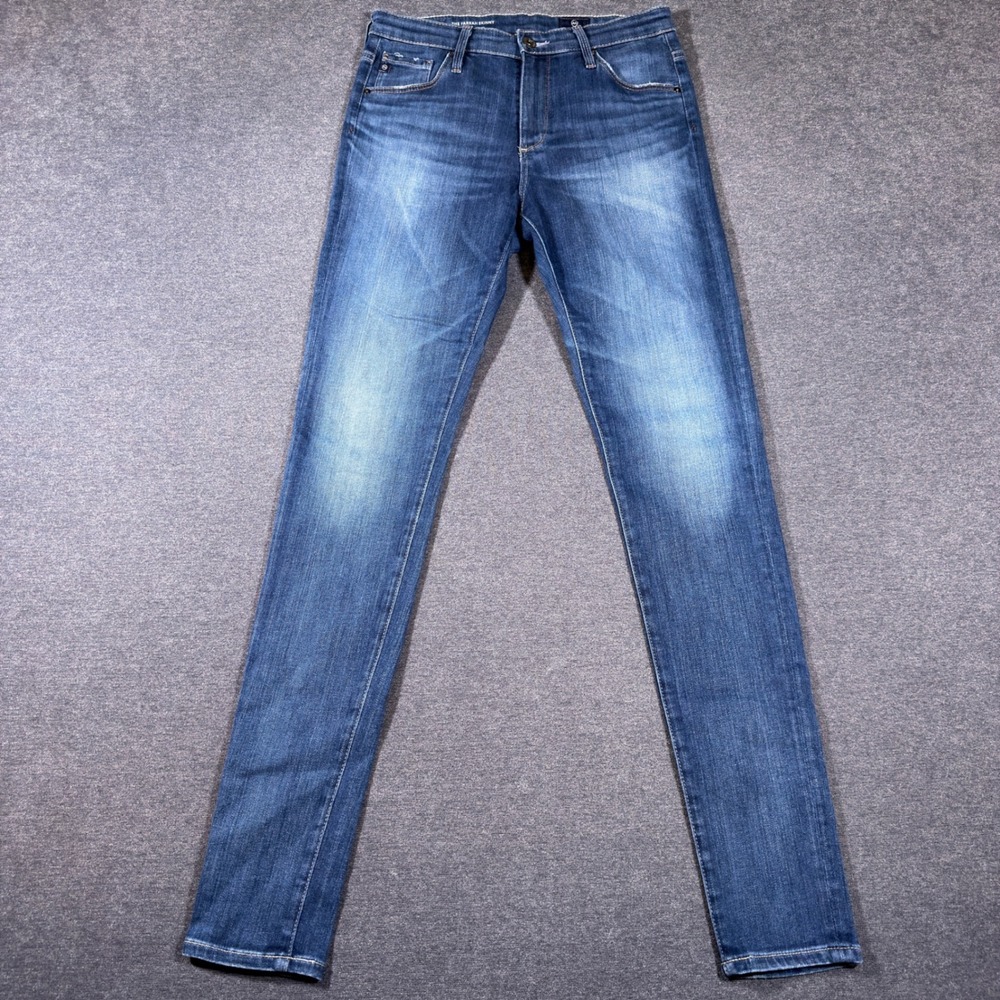 AG Adriano Goldschmied Farrah Skinny Jeans Women 27 Blue High Rise Stretch Denim